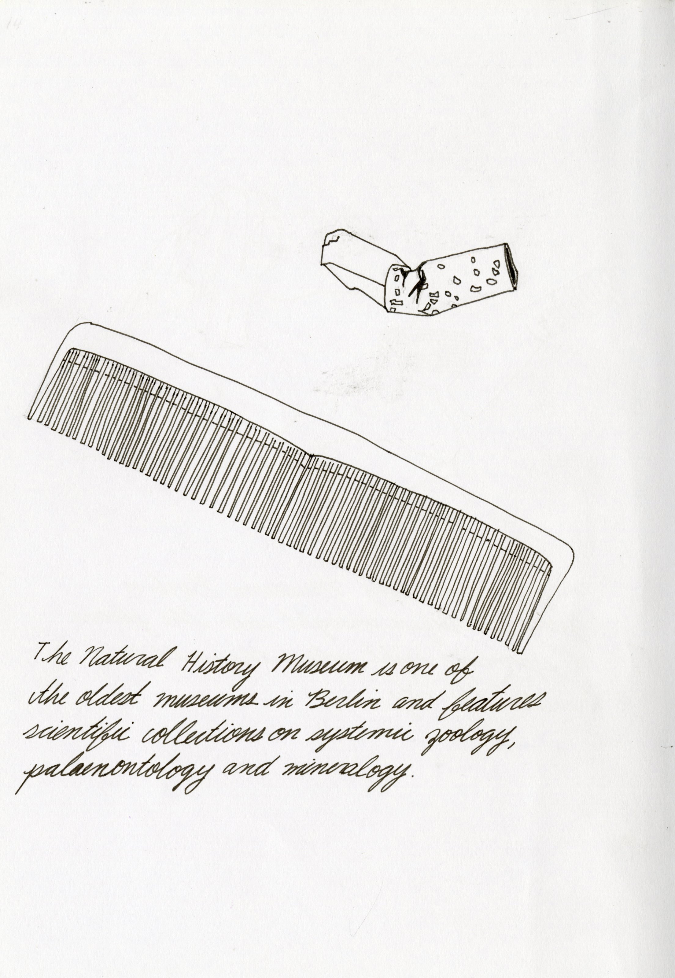 Cigarette and Comb Illustration
