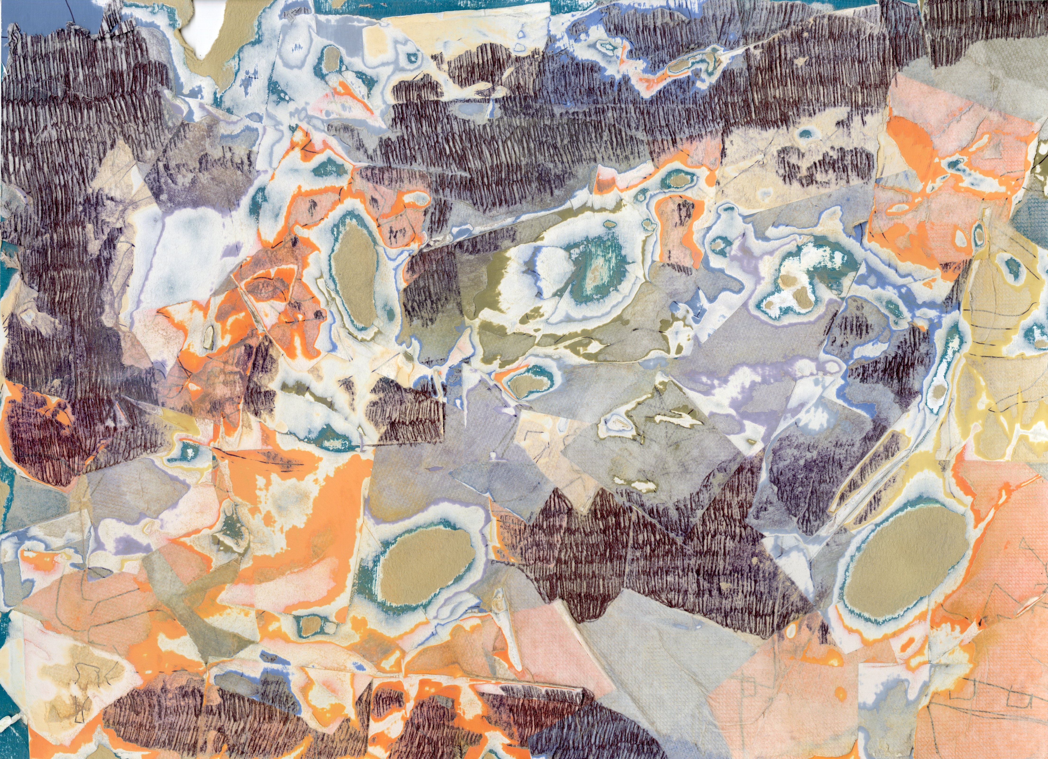 METAMORPHOSIS

      Construction Paper Mixed Media Collage
      13 1/2 in. x 10 1/2 in.