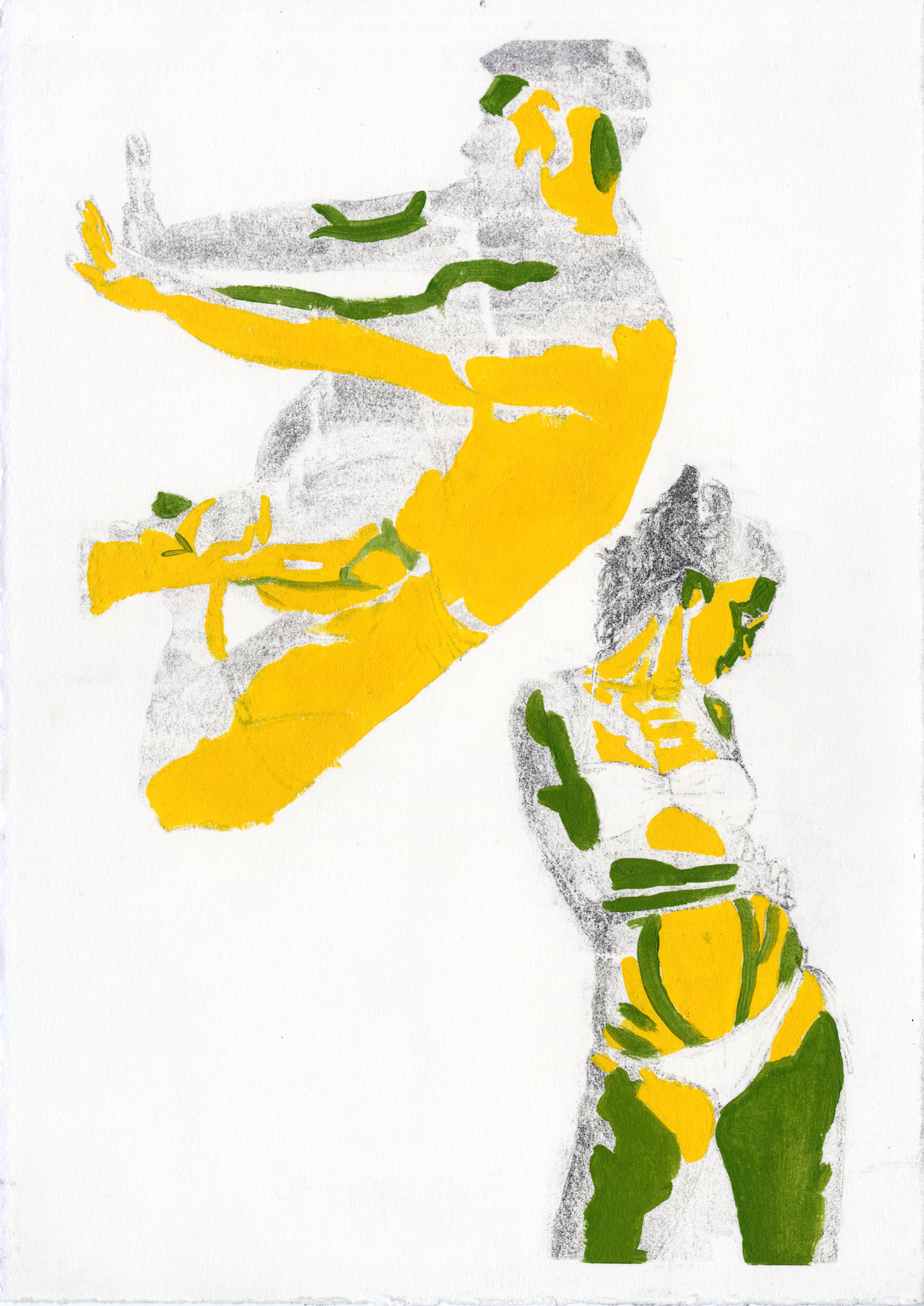 FIGURE STUDY 
        
        Mixed Media acrylic and inkjet transfer
        5.5 in. x 7.5 in.